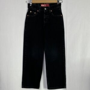 Levi's 550 Relaxed Fit 9 Slim Boys Black Jeans